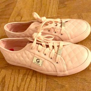 Size 10 G by Guess pink sneakers. Never worn!